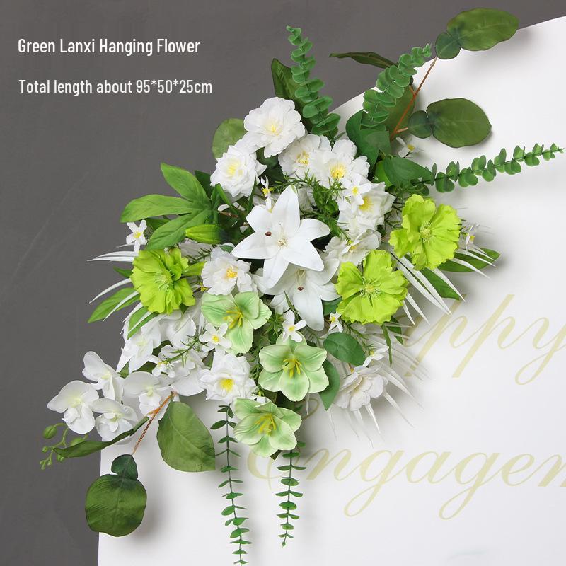 Mori Style Artificial Wedding Floral Aisle Decoration