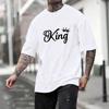 King Printing Unisexs Tshirt Casual Cotton Short Sleeve Outdoors Sports Jogging Loose Tees Daily Street HighQuality Tshirt Summer