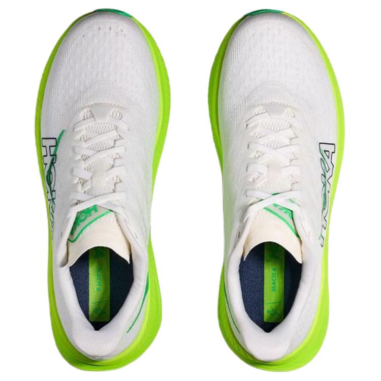 Hoka One One Mach 6 White Neon Lime