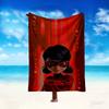 Ladybug Pattern Blanket, Cozy Blanket for All-Season Comfort On Sofas, Beds, Office, Car, Camping and Travel