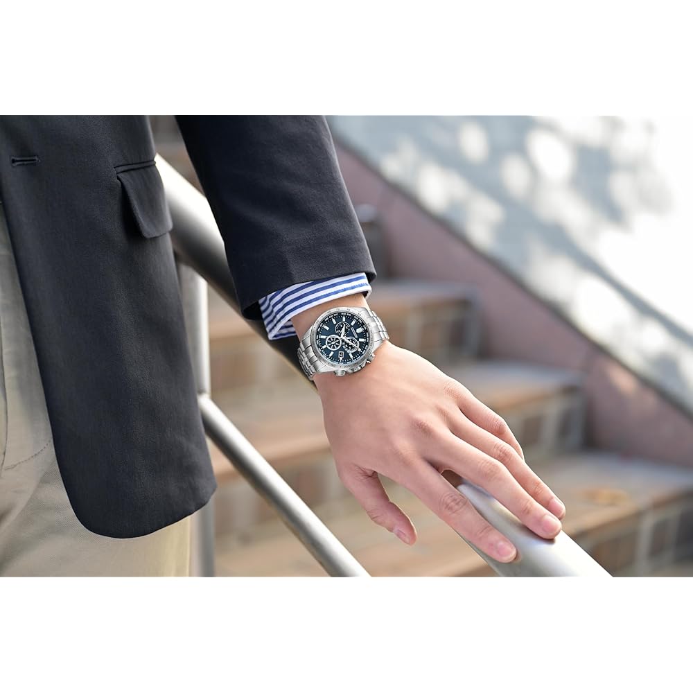 Citizen Eco-Drive Radio-Controlled Watch Silver Business Waterproof Men's CB5870-91L
