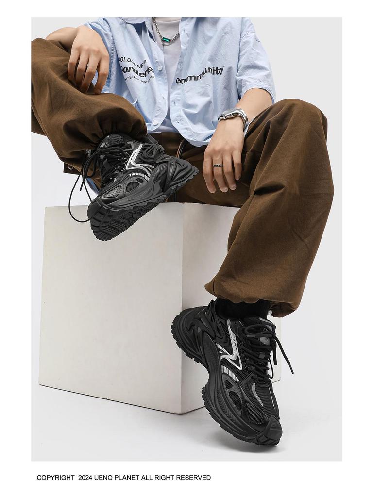 Klapperschlange Silber Dad Shoes: 2025 Trendige, Vielseitige, Höhensteigernde, Dicksohlige Herren Outdoor Freizeit Laufschuhe