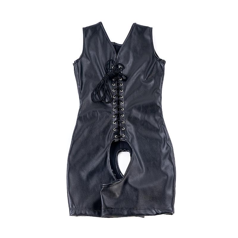 Lace Binding Open Crotch Bodysuit Restraint for Men & Women