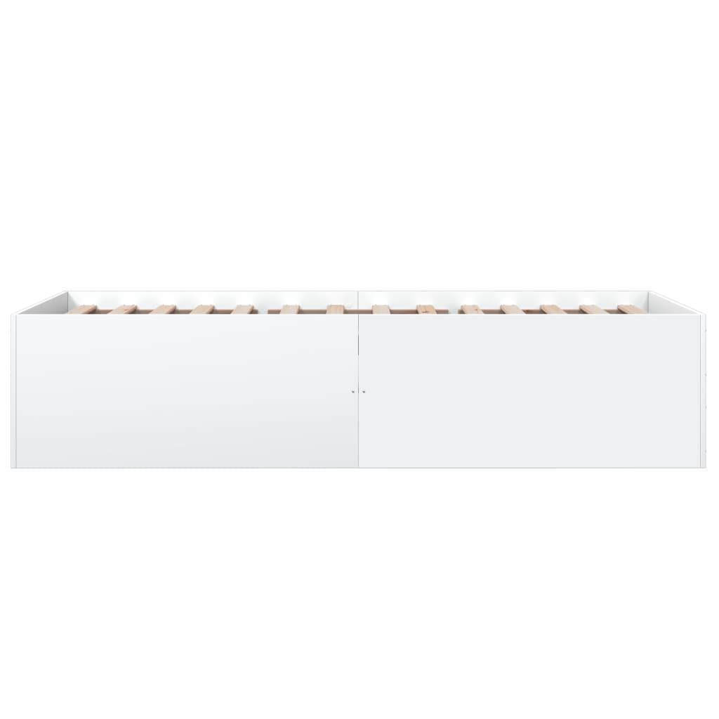 Vidaxl Rama Łóżka, Biała, 90X200 Cm, Materiał Drewnopochodny