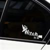 Car Sticker "The Witch Is In" Creative Letter Decal Waterproof Universal Fit for Auto Truck Motorcycle Rear Windshield