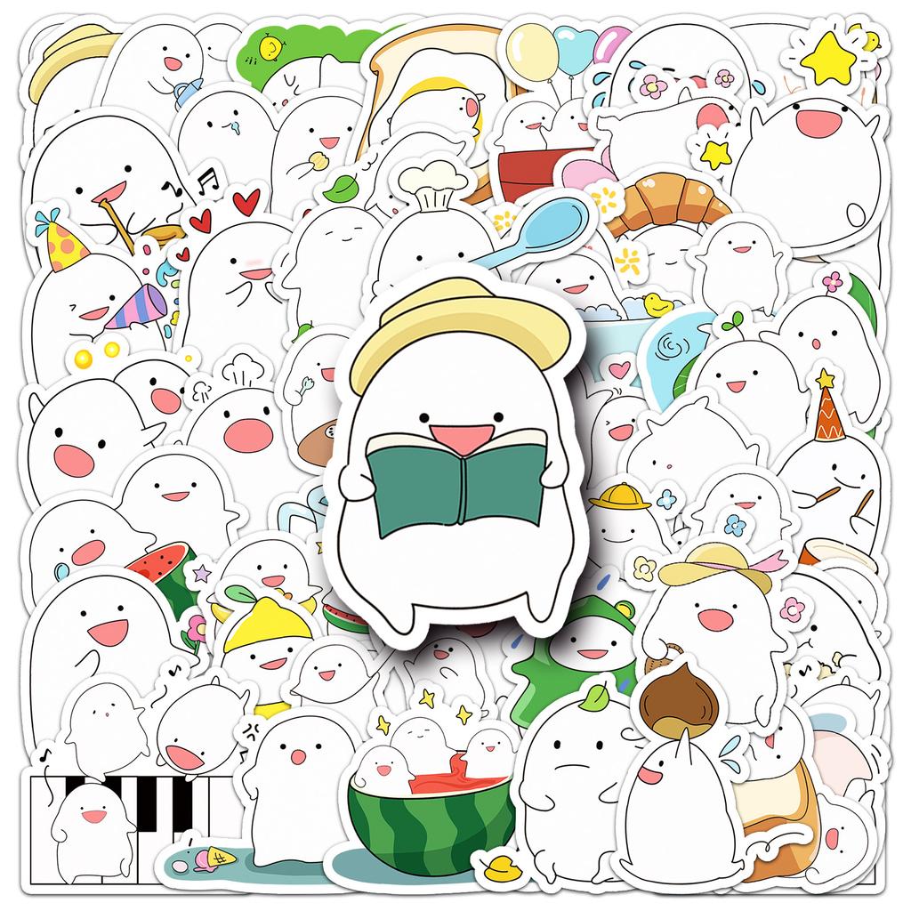 50 Wow Wow Wow Wow Cartoon Stickers Cute Japanese Comics What Kind of Life Do You Want To Live Out  Decorative Mobile Phone Case Stickers