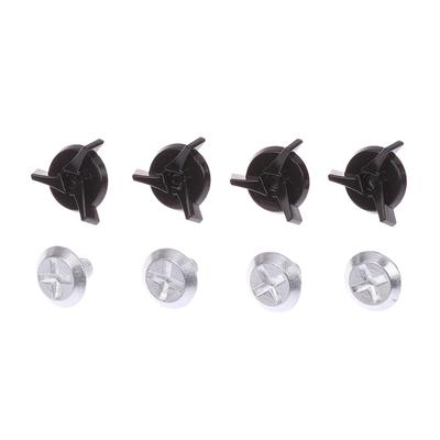 Lot de 8 vis pour casque de motocross, vis spéciales pour visière de casque tout-terrain en aluminium