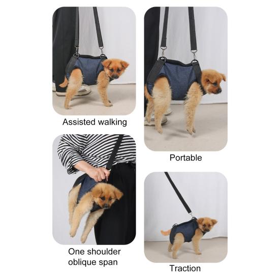 Dog Lift Harness Adjustable Breathable Easy To Use After Surgery Pet Assist Belt for Outdoor Activities