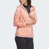 Adidas Wind.Rdy Long Sleeve Jacket With Letter Logo Print Golf Sports Hooded Coat Women Jacket Pink Brown HY0849