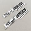 2 pièces Logo 3D en Aluminium Noir & Blanc Édition Limitée Emblème Autocollant de Voiture Garde-boue Latéral U7Badge pour Mercedes W447 Vito C/E/S/GLC/GLE/G