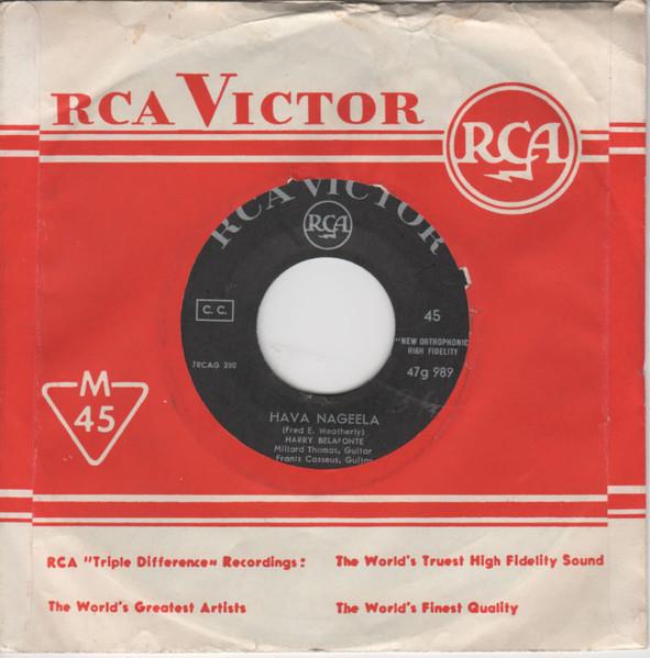 

7inch Record HARRY BELAFONTE Cu Cu Ru Cu Cu Paloma 47G989 RCA Victor 1963 Greece Latin Used
