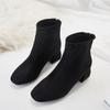 Fashion Ankle Boots for Women Zip Chunky Heel Soft Plus Big Size Booties Sale On Promotion Goth Large Warm Autumn Hot Woman Short Shoes