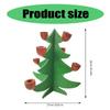 Warm Glowing Christmas Tree Shape Candle Holder Wood Crafts Tapered Candle Stand Candlestick for Seasonal Party Decors