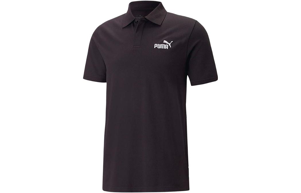 PUMA Polo Shirts Men s Black Polo Collar Moderate Straight Fit 676673-01 L