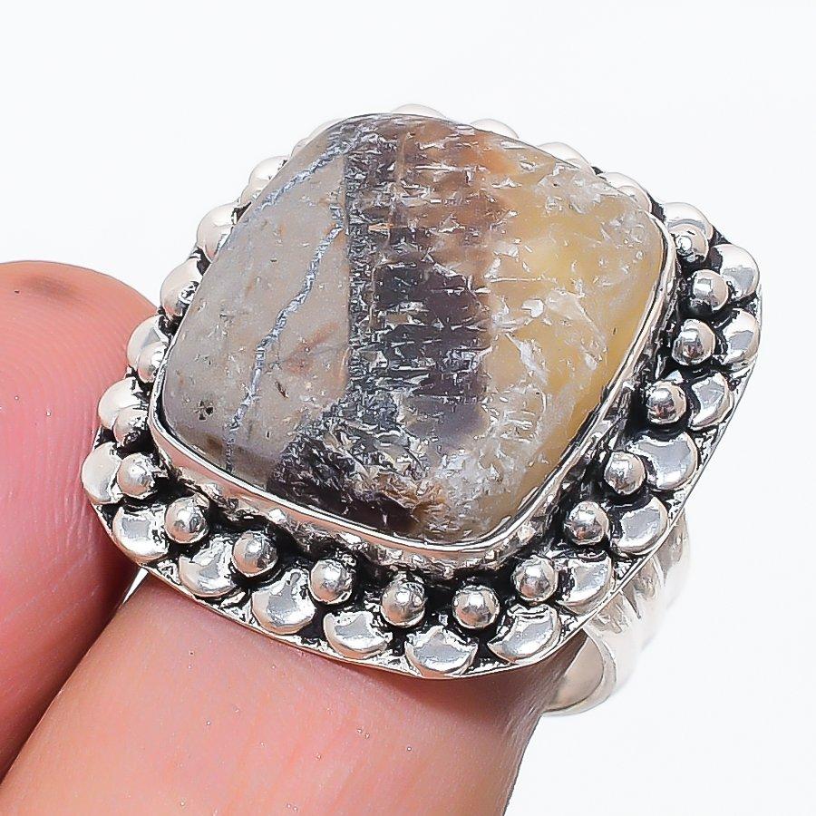 Septerian Stone Gemstone 925 Sterling Silver Jewelry Ring Size 8