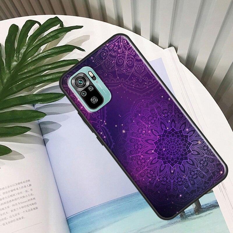 Mandala Chakra Yoga Case For Xiaomi Redmi Note 11 Pro Back Cover For Redmi Note 10 8 9 Pro 9S 10S 9A 9C 9T