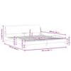 Bed Frame  Dover  Cream 200 x 200 cm Fabric