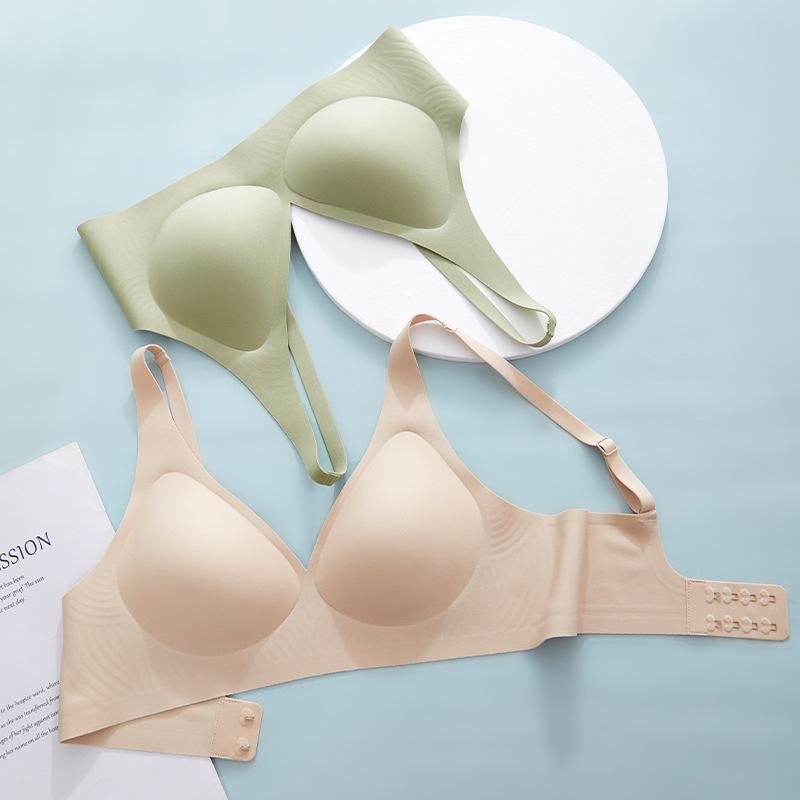 Shishen V Seamless Comfortable Jelly Strip Without Steel Ring Soft Support Gather Anti-sagging Bra