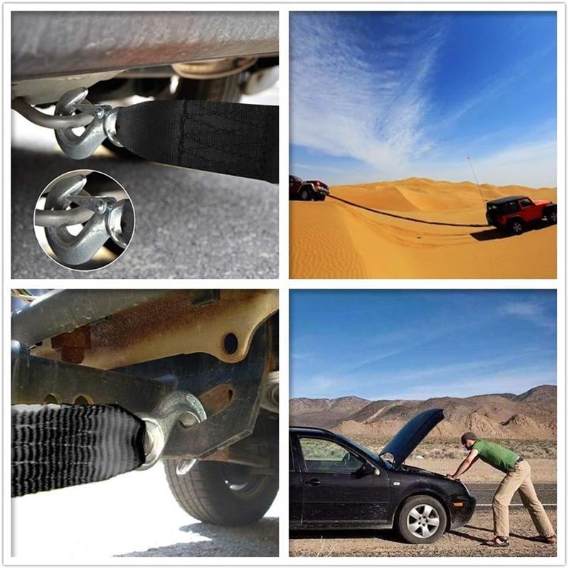 Boat Trailer Winch Strap Car Towing Rope Outdoor Emergency Trolley Rope for Auto Pontoon Fishing Boat