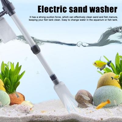 Electric Gravel Cleaner Aquarium Vacuum Cleaner Multifunction Fish Tank Vacuum Cleaning Tool for Water Changing Sand Washing Water Circulation