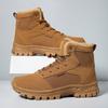 Winter Warm High-top Sneakers Men's Outdoor Hiking Shoes Cold-proof Snow Boots Large-size Training Tooling Boots