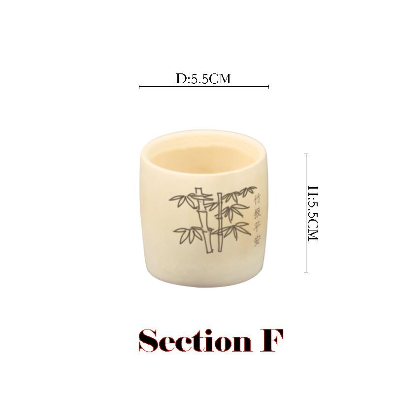 1 pcS Natural Hand Carved Carbonized Bamboo Tea Coffee Milk Water Cup