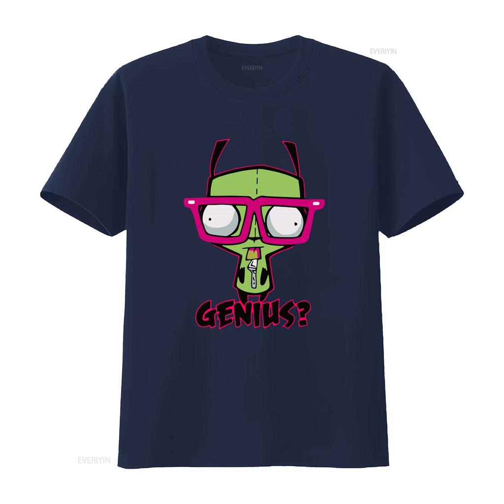 Invader Zim Gir Genius Duh T Shirt for Men Available in Sizes S 2XL vintage Washed Stylish Casual Soft Comfortable graphic