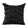Halloween Party Supplies Ghost Cushion Cover, Plush Embroidered Throw Pillow 18x18 Cute Cover Inch Case for Home Sofa Bed Decor Holiday Covers