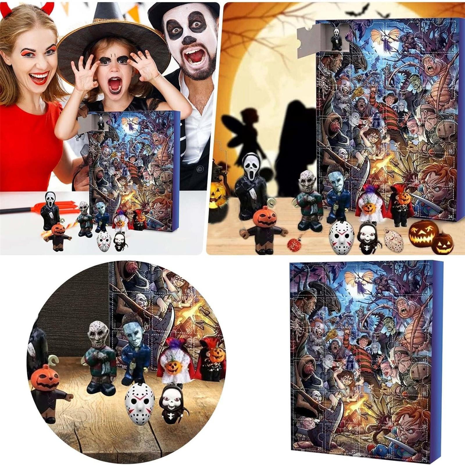 

Хэллоуин Адвент-календарь Содержит 24 подарка, Хэллоуин Милые Фигурки Кукла Адвент-календарь, Календарь Обратного Отсчета One Size