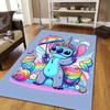 1pc Stitch Pattern Area Rug Soft Flannel Floor Mat for Living Room,Office,Bedroom and Carpet,Sofa Coffee Table Floor Mat