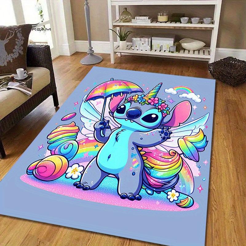 1pc Stitch Pattern Area Rug Soft Flannel Floor Mat for Living Room,Office,Bedroom and Carpet,Sofa Coffee Table Floor Mat