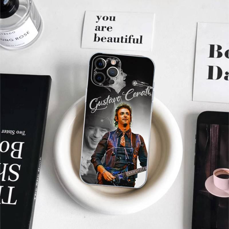 Gustavo Cerati Soda Stereo Fit For iPhone 16 15 Promax Phone Case iPhone 14 11 12 High end 13 Pro Silicone