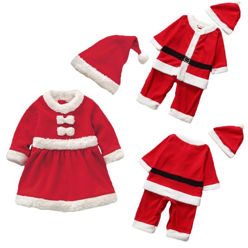 Copii Băieți Cele mai noi Fete Crăciun Moș Crăciun Set Rochie Ținută Costum Pentru Crăciun