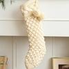 Christmas Knitted Stockings 18inch Large Cable Rustic Comfortable Decoration Farmhouse Knitted Fireplace Stockings For Adults