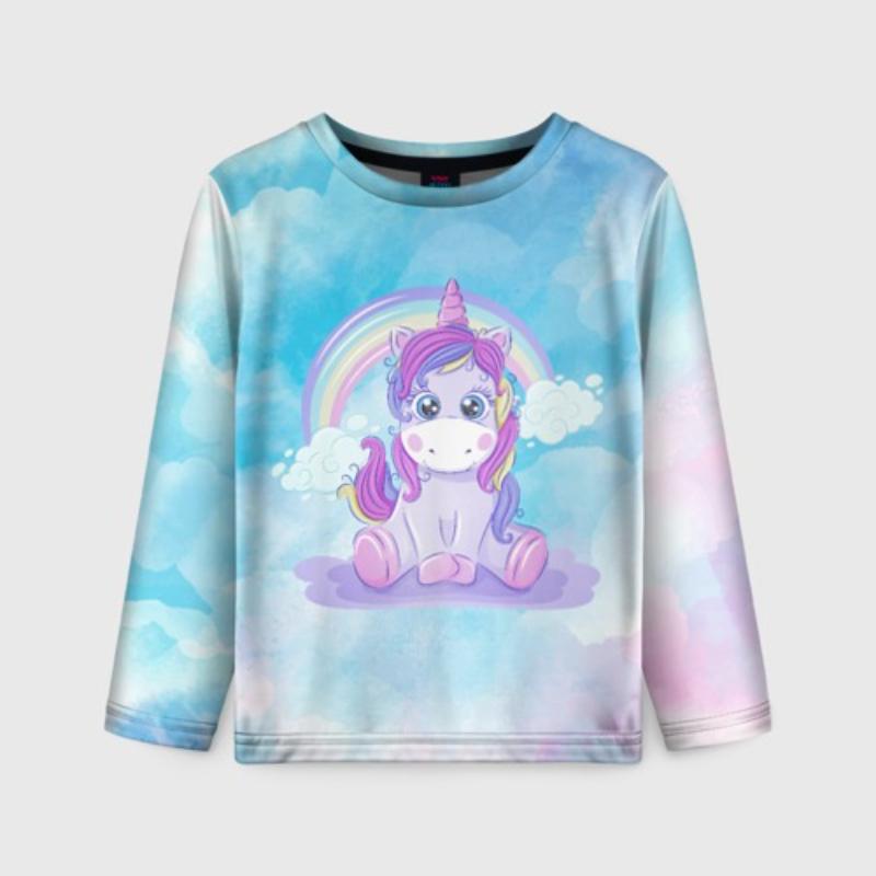 Cartoon Cute Long Sleeved Soft Comfortable Fashionable Top Girls Children