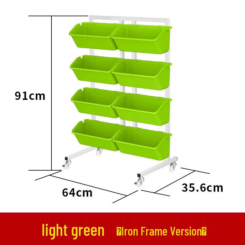Mobile Multi-layer Plant Stand with Wheels for Balcony - Ideal for Flowers, Vegetables, and Strawberries