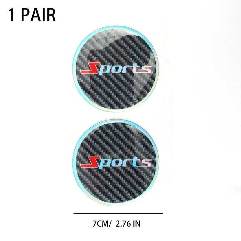 Universal Car Anti-slip Cup Holder Luminous Mat Colorful Carbon Fiber Pattern Water Coasters Decorated Car Interior Water Holder