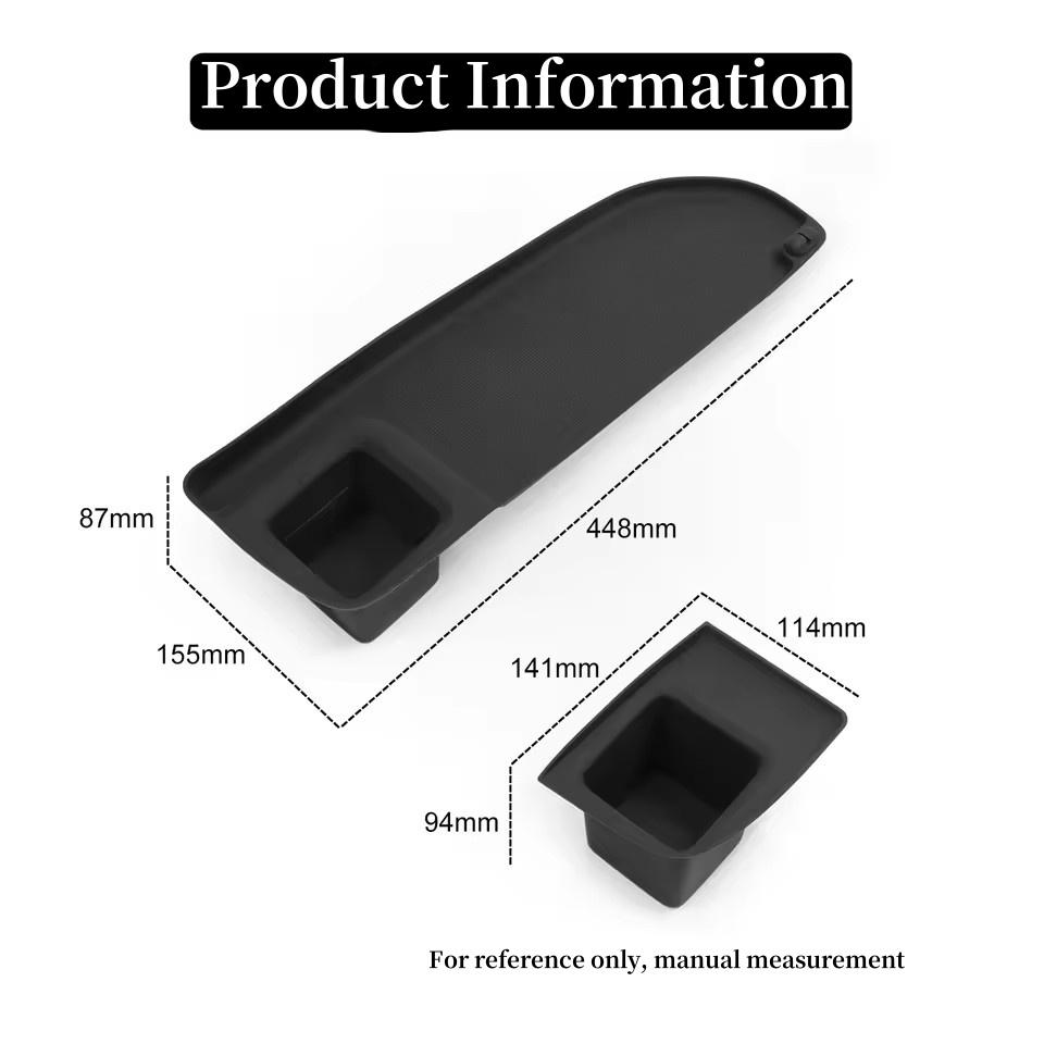 For Suzuki SOLIO/SOLIO BANDIT 2015-2020 Water Cup Holder Anti-Slip Pad Mat Dashboard Panel Storage Box Car Accessories Black