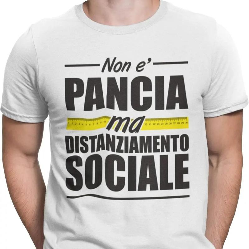 Funny T-Shirt Not Belly But Social Distancing T-Shirt Gift Idea Tshirt Summer Ironic Short Slee