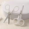 Scissors Portable Paper Cutting Knife White Handmade Small Scissors Office Set with Cover Safe Artistic Small Scissors