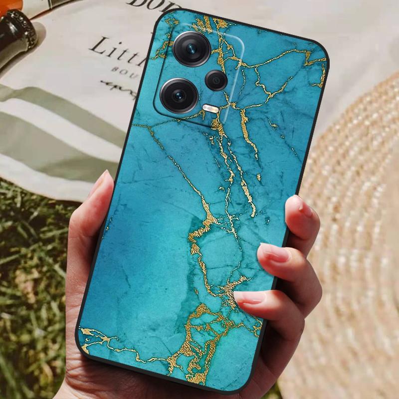 Dla Redmi Note 12 Pro 5G NFC Etui Czarna Pokrywka Lew Wilk Silikonowe Miękkie Tylne Etui Dla Telefonu Xiaomi Redmi Note12 Pro 5G Capa