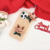 Weihnachtsmann süße Elch Plüsch Handytasche für iPhone 15 14 13 12 11 Pro Max X XR XS Max 7 8 Plus Se 2020 2022 Weihnachten pelzige Silikonhüllen für Samsung/Redmi