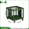 Longjue Movable Mesh Storage Cage Cart