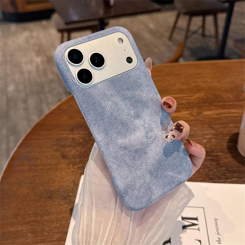 Premium Denim Texture Magnetic Case for iPhone 14/13/Apple 17/16/15 PROMAX - Anti-fall Protection