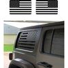 Matowa Czarna Naklejka na Tylną Szybę z Flagą Amerykańską Dla Wranglera Jl 4-Drzwiowego 2018-2022