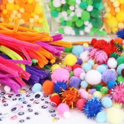 Bunte Chenille-Blumenstiel-Röhren Macaron-Farbe Gedrehter Stab Faltbarer Stab Pädagogisches Spielzeug für Kinder DIY Handgemacht
