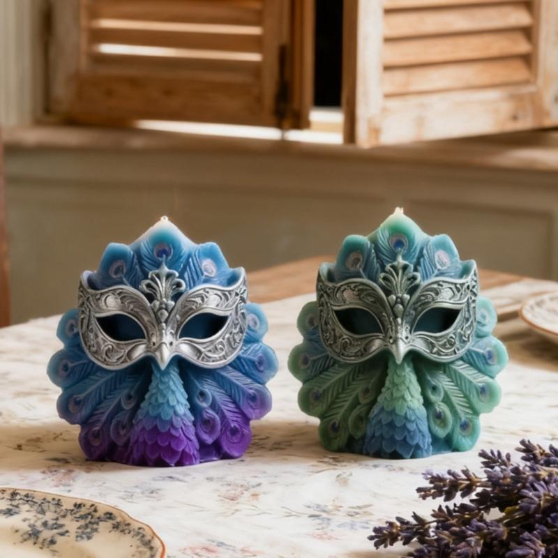 Halloween Feather Eye Mask Silicone Mold Multipurpose Silicone Mould For Resin Casting Handmade Candle Soap Candy Making