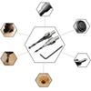 1 Set 3 Steps Countersink Drill Bit Pilot  Bits Set Reamer Screw Hinge Hole Saw Chamfer 4-6 5-7mm Steps