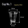 Xihe 135ml Thickened Plastic Disposable Cups