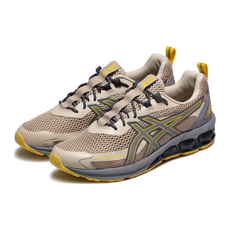 Asics Gel-Quantum 180 7 Fabric Sports Casual Low-Top Running Shoes Men Sneaker Gray Yellow 1201A682-021